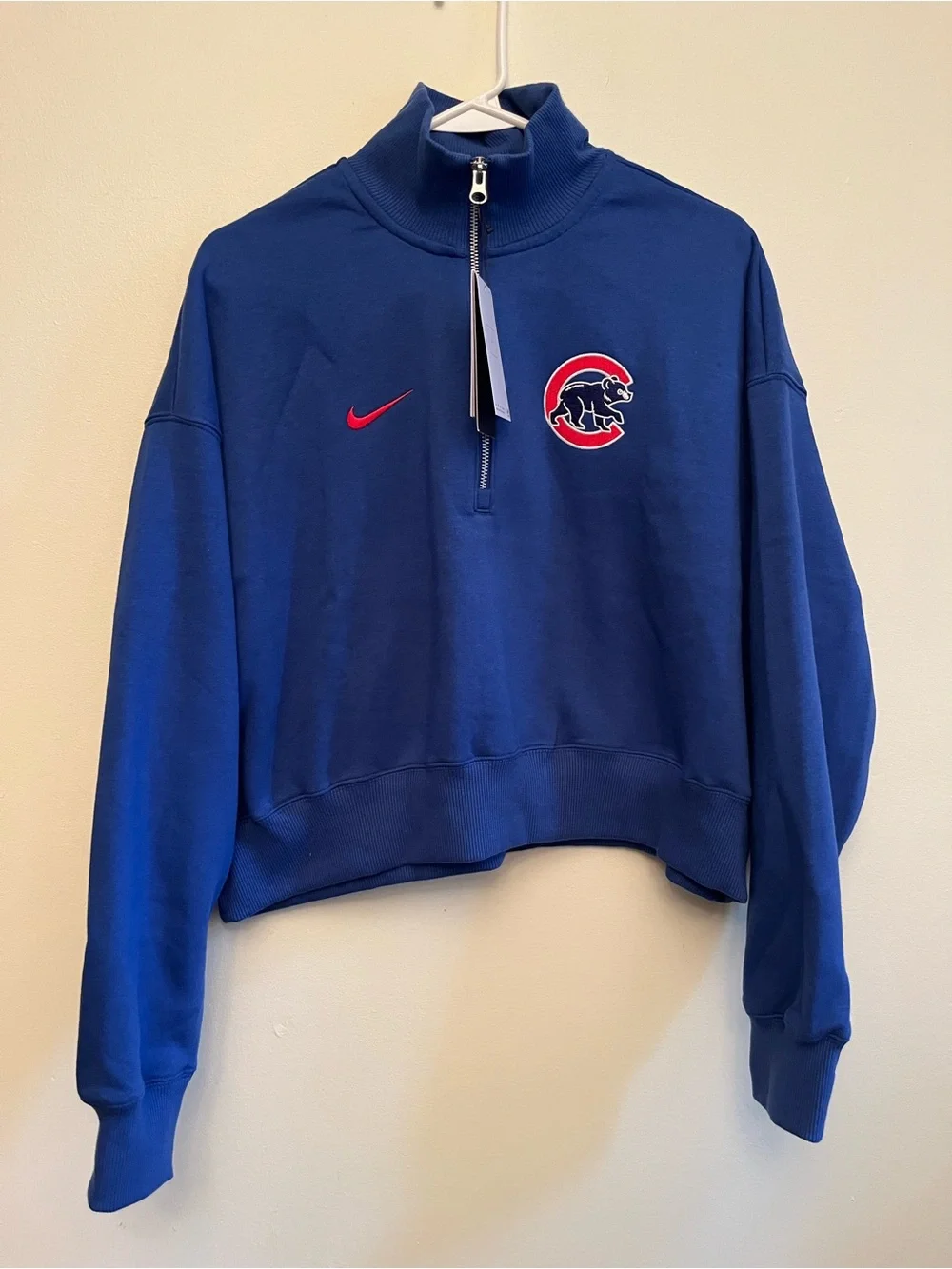 Nike Chicago Cubs Women’s Quarter Zip Sweatshirt
